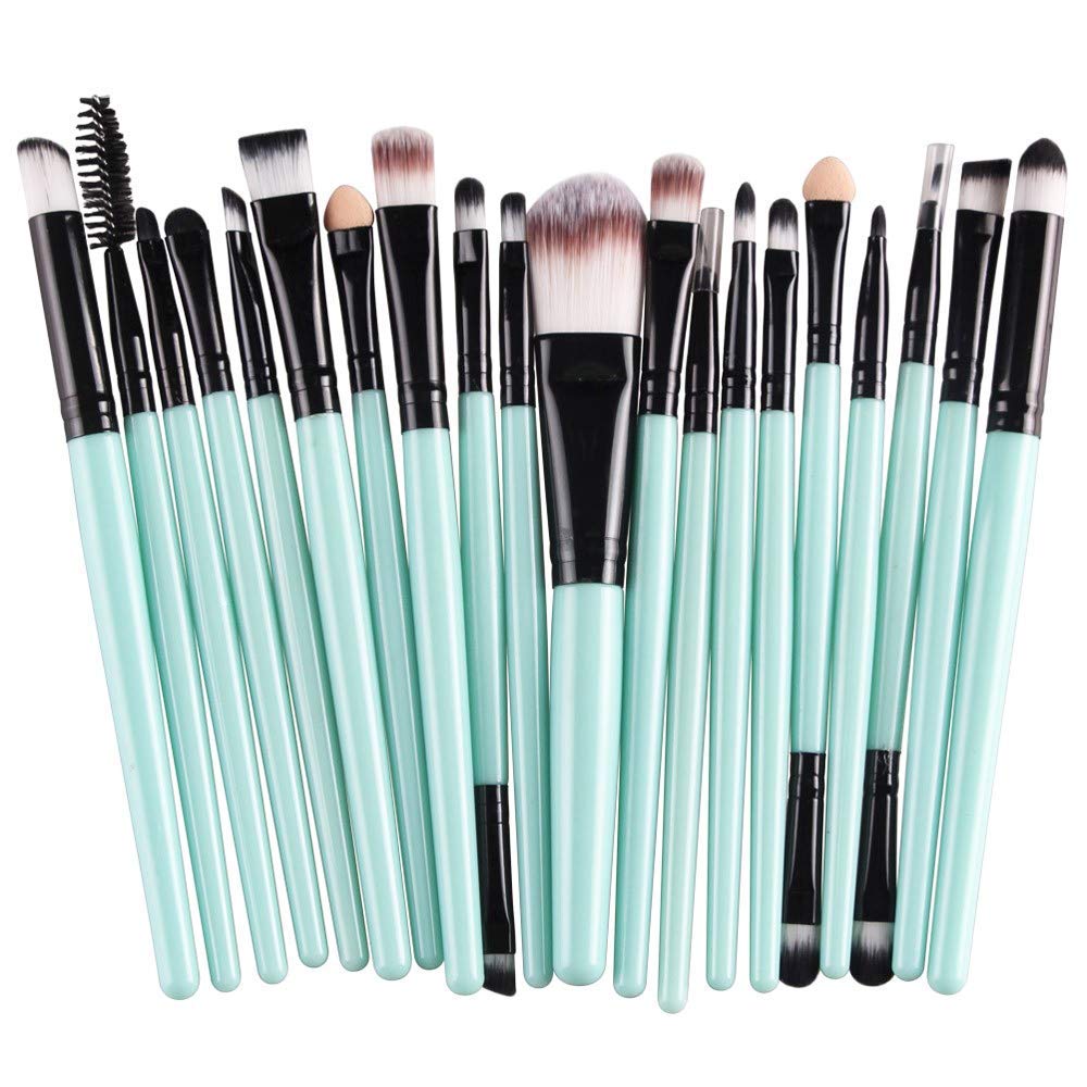 20 pcs Makeup Brush Set tools Make-up Toiletry Kit Wool Make Up Brush Set  (Black) | SixZero LLC